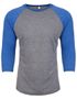couleur Premium Heather (Tri-Blend) / Vintage Royal (Tri-Blend)