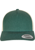 Casquette trucker retro bicolore GREEN / BEIGE FLEXFIT
