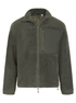 Polaire sherpa recyclée Dark Olive Front Row