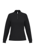 Polo piqué LSL femme Ideal Black iDeal Basic Brand