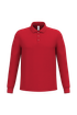 Polo piqué LSL homme Ideal Red iDeal Basic Brand