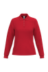 Polo piqué LSL femme Ideal Red iDeal Basic Brand