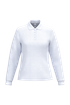 Polo piqué LSL femme Ideal White iDeal Basic Brand