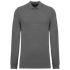 Polo piqué manches longues Bio180 homme Grey Heather Kariban