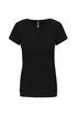 T-shirt col rond manches courtes femme Dark Khaki Kariban