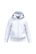 Sweat-shirt recyclé zippé à capuche enfant White Kariban