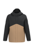 Parka 3-en-1 imperméable à capuche bicolore unisexe Camel / Black Kariban