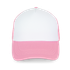 Casquette trucker - 5 Panneaux White / Aurora Pink K-up
