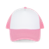 CASQUETTE TRUCKER ENFANT - 5 PANNEAUX White / Aurora Pink K-up