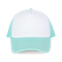 CASQUETTE TRUCKER ENFANT - 5 PANNEAUX White / Pastel Cyan K-up