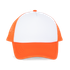 CASQUETTE TRUCKER ENFANT - 5 PANNEAUX White / Vermillon Orange K-up