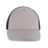 Casquette trucker 5 panneaux en coton canvas - K-up Gold Label Opal Grey / Black K-up