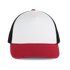 Casquette trucker 5 panneaux en coton canvas - K-up Gold Label White / Light Scarlet Red / Black K-up