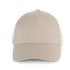 Casquette en coton bio 5 panneaux - K-up Gold Label Beige K-up
