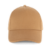 Casquette en coton bio 5 panneaux - K-up Gold Label Honey Brown K-up