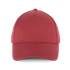 Casquette en coton bio 5 panneaux - K-up Gold Label Terracotta Red K-up