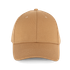 Casquette en coton bio 6 panneaux - K-up Gold Label Honey Brown K-up