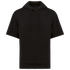 Sweat-shirt écoresponsable à capuche à épaules tombantes manches courtes French Terry unisexe Black Native Spirit