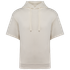 Sweat-shirt écoresponsable à capuche à épaules tombantes manches courtes French Terry unisexe Ivory Native Spirit