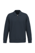 Sweat-shirt écoresponsable quart zip col polo à épaules tombantes unisexe Navy Blue Native Spirit