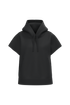 Sweat-shirt écoresponsable à capuche oversize sans manches French Terry femme Black Native Spirit