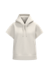 Sweat-shirt écoresponsable à capuche oversize sans manches French Terry femme Ivory Native Spirit