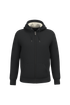 Sweat-shirt écoresponsable zippé doublé en sherpa unisexe Black Native Spirit