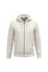 Sweat-shirt écoresponsable zippé doublé en sherpa unisexe Ivory Native Spirit