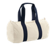 EarthAware® Organic Barrel Bag 383GSM Natural / French Navy Westford Mill