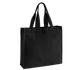 CHEVRON HANDLE SHOPPER 407GSM Black WESTFORD MILL