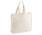 CHEVRON HANDLE SHOPPER 407GSM Natural WESTFORD MILL