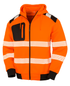 Sweat-shirt à capuche de sécurité recyclé Fluorescent Orange Result