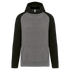Sweat-shirt capuche bicolore enfant Grey Heather / Black PROACT®