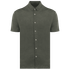 Chemise à manches courtes en lin homme Organic Khaki Spasso