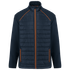 Veste DayToDay bi-matière unisexe Navy / Fluorescent Orange WK. Designed To Work
