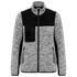 Veste recyclée en polytricot femme Light Grey Melange / Black WK. Designed To Work