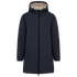 Veste écoresponsable imperméable doublée en sherpa unisexe Navy Blue Native Spirit