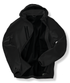 Veste Softshell 3 couches recyclée à capuche unisexe Black / Black Result