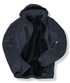 Veste Softshell 3 couches recyclée à capuche unisexe Navy / Navy Result