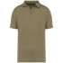 Polo en lin homme Light Olive Green Spasso