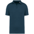 Polo en lin homme Peacock Blue Spasso