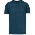 T-shirt en lin homme Peacock Blue Spasso