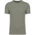 T-shirt écoresponsable en coton bio et lin unisexe Almond Green Spasso