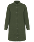 Robe chemise en lin femme Organic Khaki Spasso