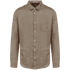 Chemise en lin homme Cream Coffee Spasso