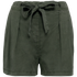 Short écoresponsable délavé en lyocell femme Washed Organic Khaki Spasso