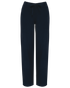 Pantalon délavé en lin femme Washed Navy Blue Spasso