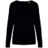 Pull écoresponsable col V en lyocell femme Black Spasso