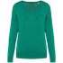Pull écoresponsable col V en lyocell femme Gemstone Green Spasso