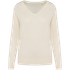 Pull écoresponsable col V en lyocell femme Ivory Spasso